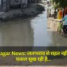 Kushinagar News: जलभराव से राहत नहीं, गन्ने की फसल सूख रही है