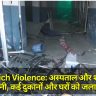 Bahraich Violence: अस्पताल और शोरूम में आगजनी, कई दुकानों और घरों को जलाया गया