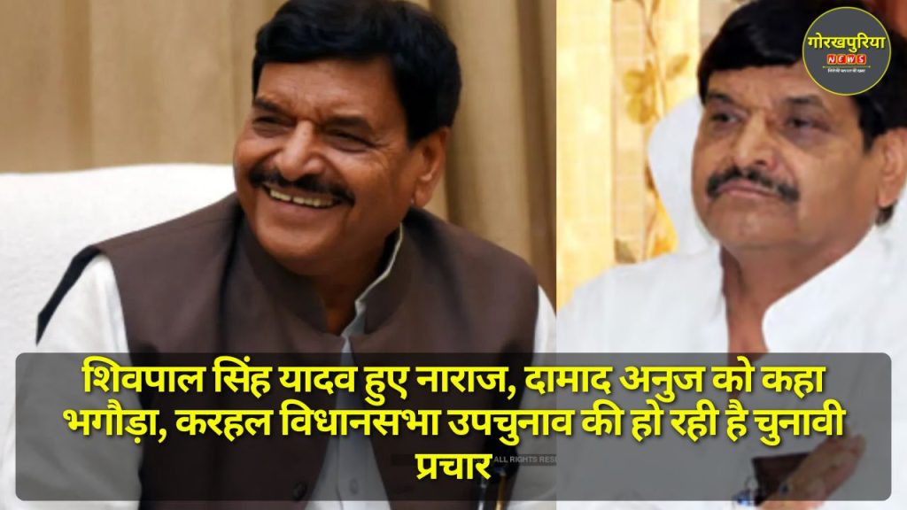 Shivpal Singh Yadav हुए नाराज, दामाद अनुज को कहा भगौड़ा, करहल विधानसभा उपचुनाव की हो रही है चुनावी प्रचार