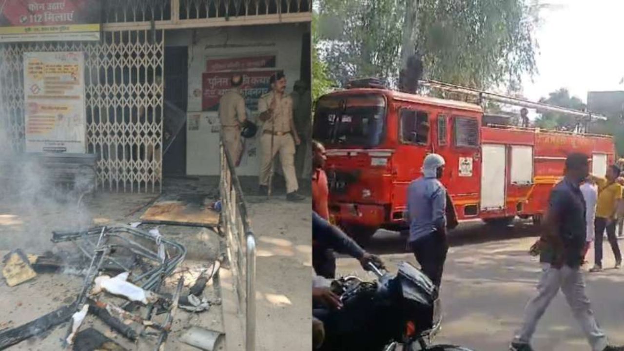 Ghaziabad Court में हंगामा, वकीलों ने पुलिस के लाठीचार्ज के बाद किया प्रदर्शन